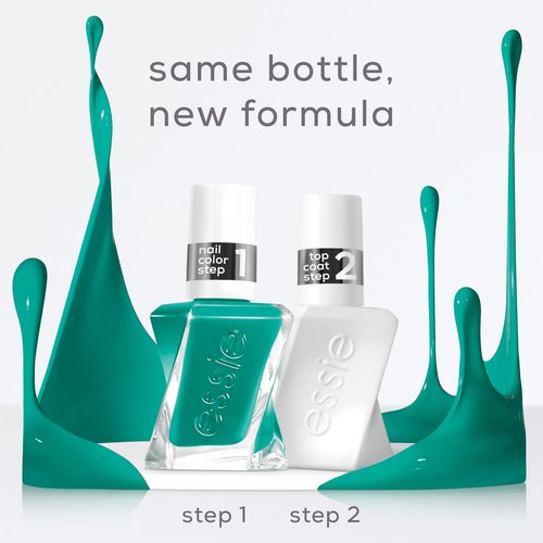 essie Gel Couture Nail Polish, Long Lasting Green Nail Polish, Vegan, Dopamine Rush, 0.46 fl oz