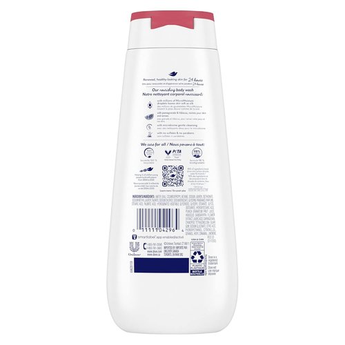 Dove Rejuvenating Body Wash - Nourishing Pomegranate & Hibiscus Cleanser for Healthy Skin | 325 ml