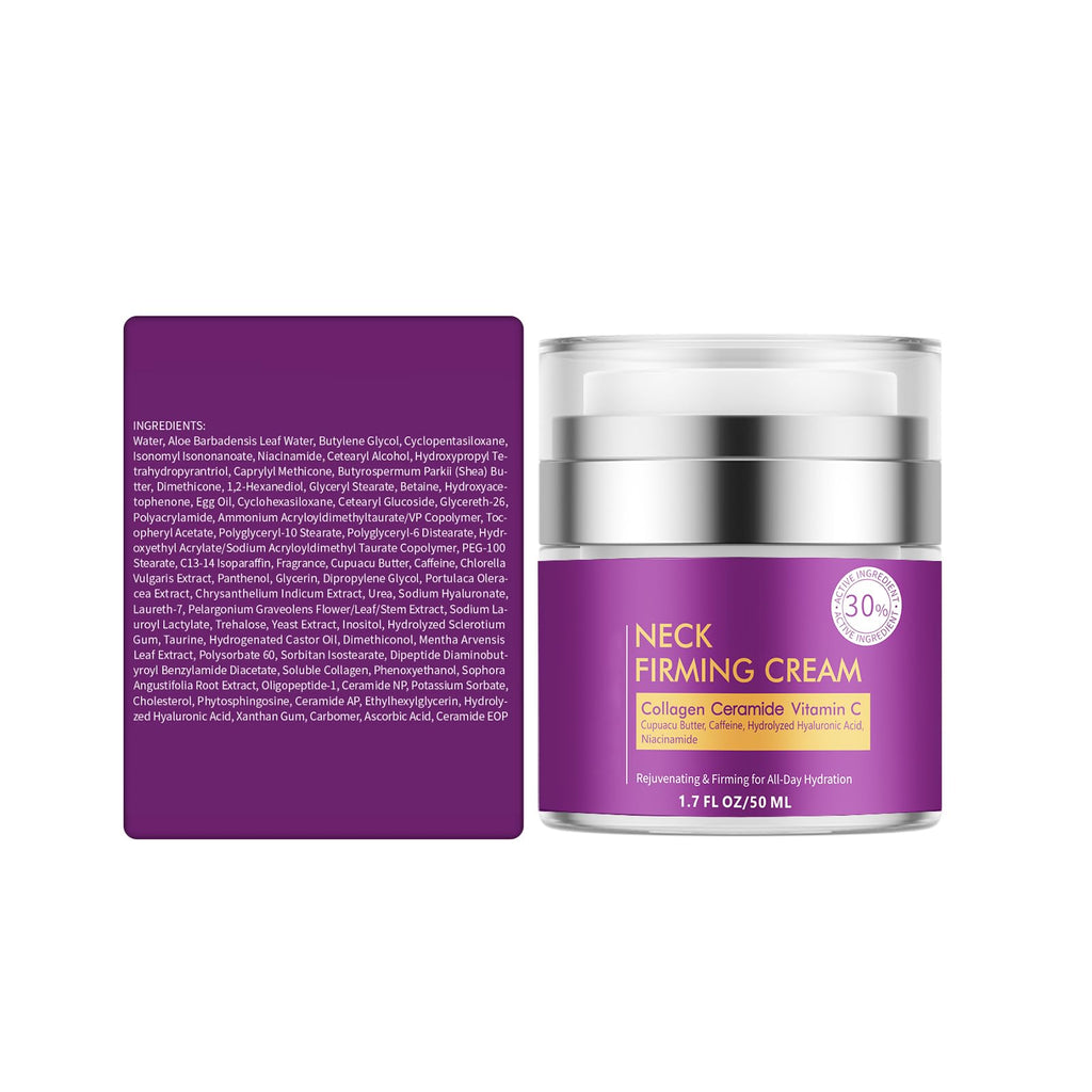 YTDB Neck Cream for Tightening and Firming, Fast-Absorbing Anti-Aging Neck & Face Cream with Collagen & Peptides, Visible Results in Days, Daily Moisturizing for Neck, Face & Chest, 1.7 Fl Oz