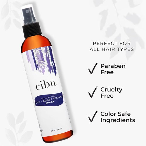 CIBU Volume Lift Texture Spray - Nutrient-Rich Volumizing Formula with Rice Soy Protein & Ginseng | 8oz