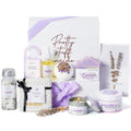 Peacoeye Spa Gifts for Women Valentines Day Mothers Day Gifts Bath Gift Baskets Relaxing Spa Self Care for Mom Her Sister Wife Auntie Home Bath Care Package Thank You Birthday (Purple -Spa for Women)