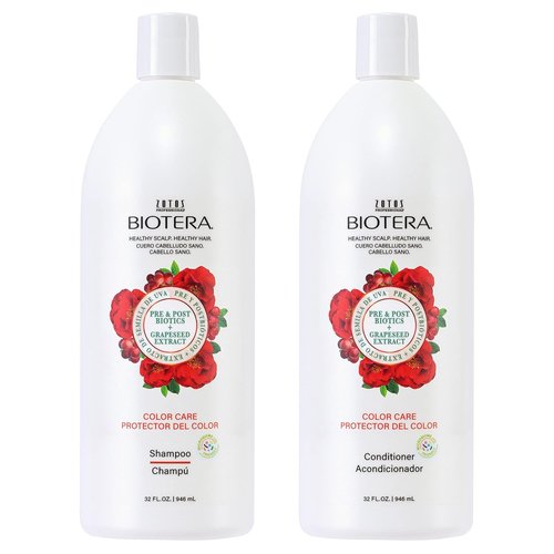 Biotera Color Care Shampoo & Conditioner Set - Extends Color-Treated Hair | Vegan, Cruelty-Free, 32 Fl Oz