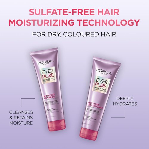 L’Oréal Paris EverPure Moisture Conditioner - Sulfate Free Formula for Color-Treated Hair | 8.5 Fl Oz