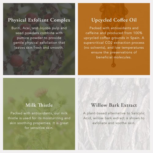 Caldera + Lab Exfoliating Soap Bar - Certified Vegan, Organic Formula with Antioxidant Botanicals