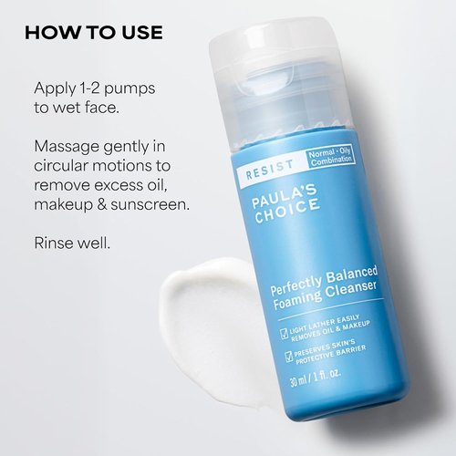 Paula's Choice RESIST Foaming Facial Cleanser - Hyaluronic Acid & Aloe for Oily Skin | Anti-Aging, Fragrance-Free
