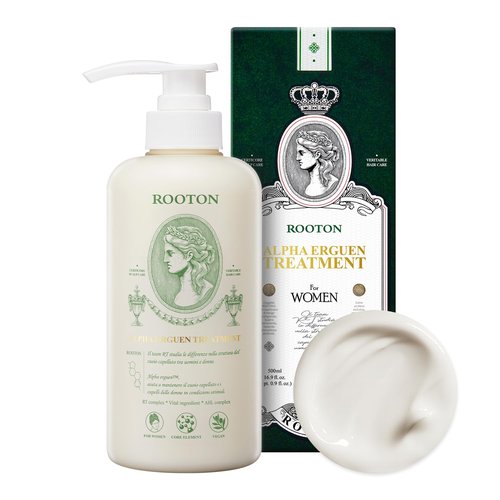 ROOTON Alpha Erguen Women’s Hair Loss Care Treatment, Vegan Formula for Dual Scalp & Hair Cortex Repair, Strengthens, Restores & Nourishes Damaged Hair, 500ml / 16.9 fl oz