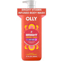 OLLY Bright Body Wash - Nourishing Ginseng & Caffeine Cleanser for Deep Hydration | Citrus Currant, 17 oz