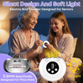 3-in-1 Electric Nail Clipper for Adults & Seniors, 3 Speeds Automatic Nail Clipper & Trimmer with LED Light 360° Rotating Fingernail Clipper with Polisher Rechargeable Electric Nail File