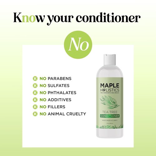 Regine Switzerland Tea Tree Conditioner - Sulfate-Free Formula for Dry Hair & Scalp Care