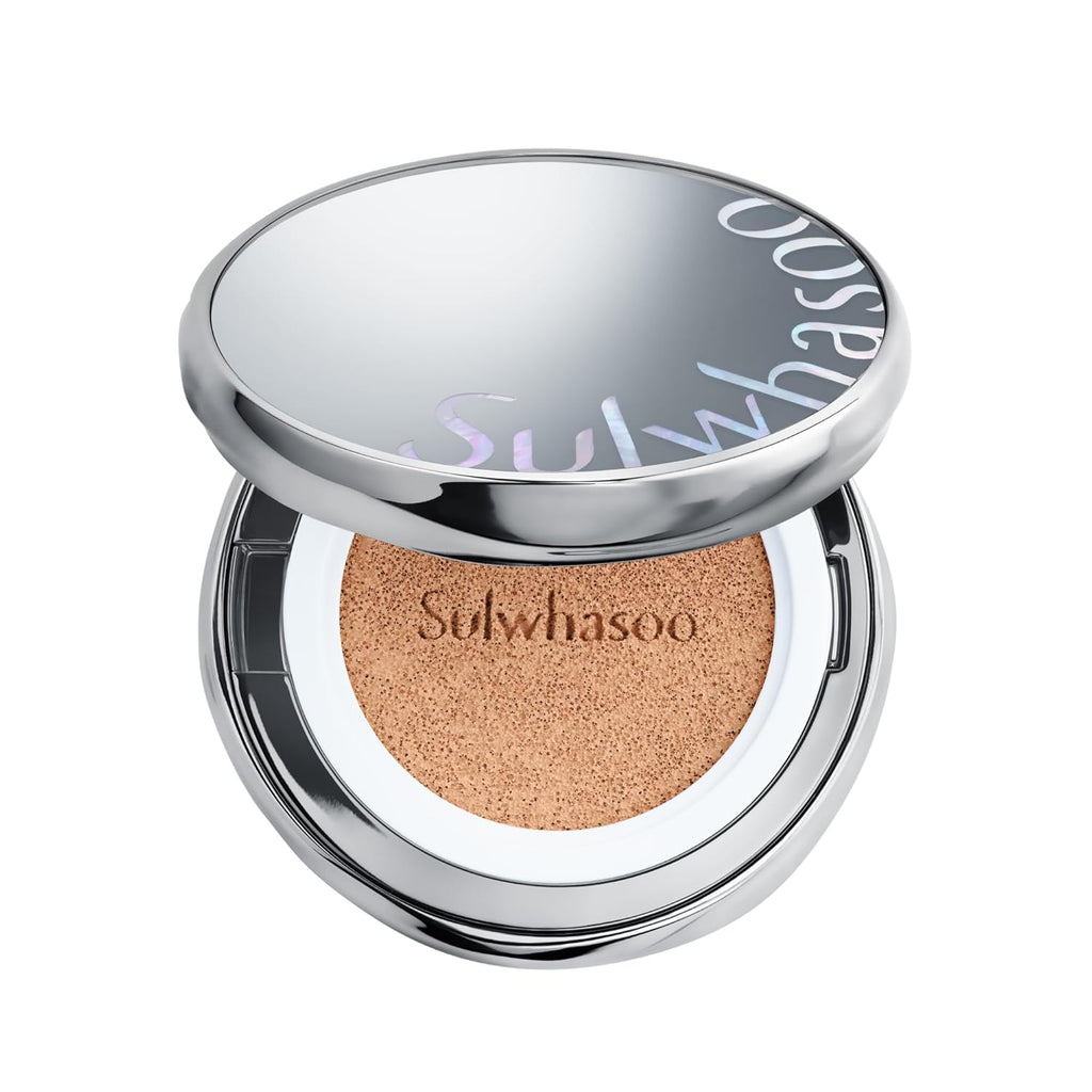 Sulwhasoo Perfecting Cushion SPF 46 - Lightweight, Long-Lasting Foundation | Evens Skin Tone & Blurs Imperfections | Semi-Matte Finish