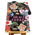 WZMPA Travel Cosmetic Bag Japan Souvenir Gift Zipper Pouch Japanese Culture Gift (Take Japan Bl TG)