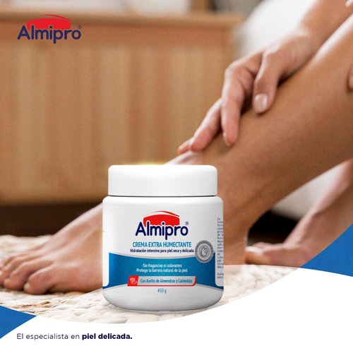almipro Extra Moisturizing Cream for Dry & Delicate Skin – Hydrating & Nourishing Body Cream with Calendula & Almond Oils –Fragrance-Free & Non-Greasy – 15 oz