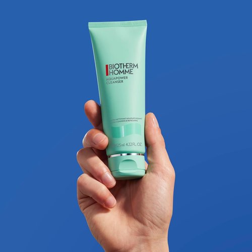 Biotherm Homme Aquapower Cleanser - Hydrating Formula for Oily & Dry Skin | 4.2 Fl. Oz. Tube