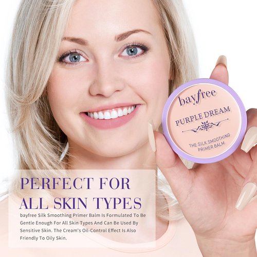 Bayfree Silk Smoothing Primer Balm - Poreless Formula for Flawless Skin | Long-Lasting, Matte Finish, 0.35 oz