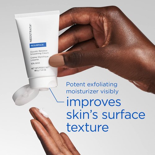 NEOSTRATA Glycolic Renewal Smoothing Cream - Texture-Refining Moisturizer with Glycolic Acid, 1.4 Oz