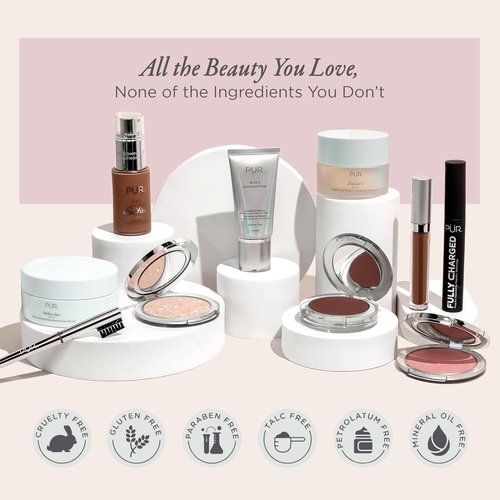 PÜR MINERALS Silky Tint Creamy Makeup Stick - Multitasking Lip & Cheek Color with Peptides for a Natural Glow