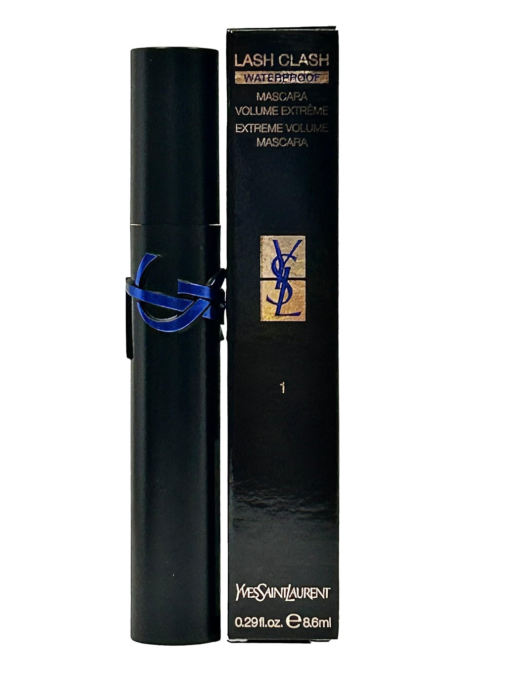 Yves Saint Laurent Lash Clash Waterproof YSL Mascara Extreme Volume Black # 1-8.6 ML 0.29 FL OZ
