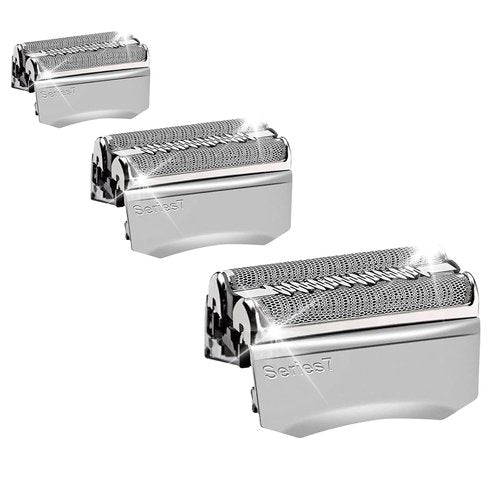 Braun 70S Electric Shaver Head Replacement - Compatible with Series 7 | 3-Pack for Ultimate Grooming