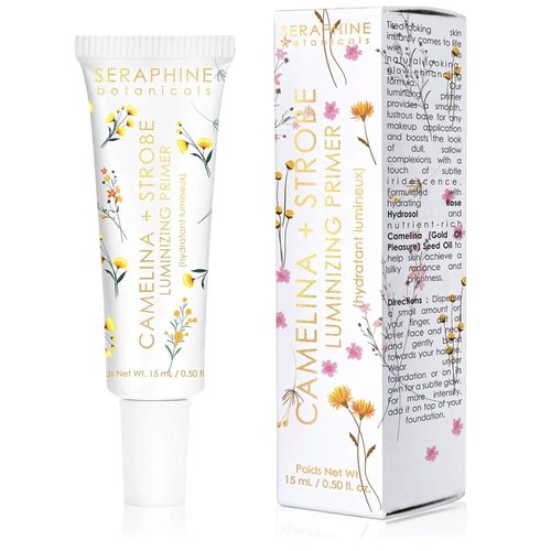 Seraphine Botanicals Luminizing Primer - Glow-Enhancing Camelina Formula, 15 ml/0.50 oz