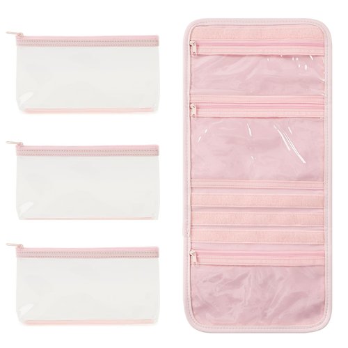 VanFn Cosmetic Bags, Makeup Bag Cosmetic Bag for Women Cosmetic Travel Makeup Bag Large Travel Toiletry Bag for Girls Make Up Bag Brush Bags P.Travel Series