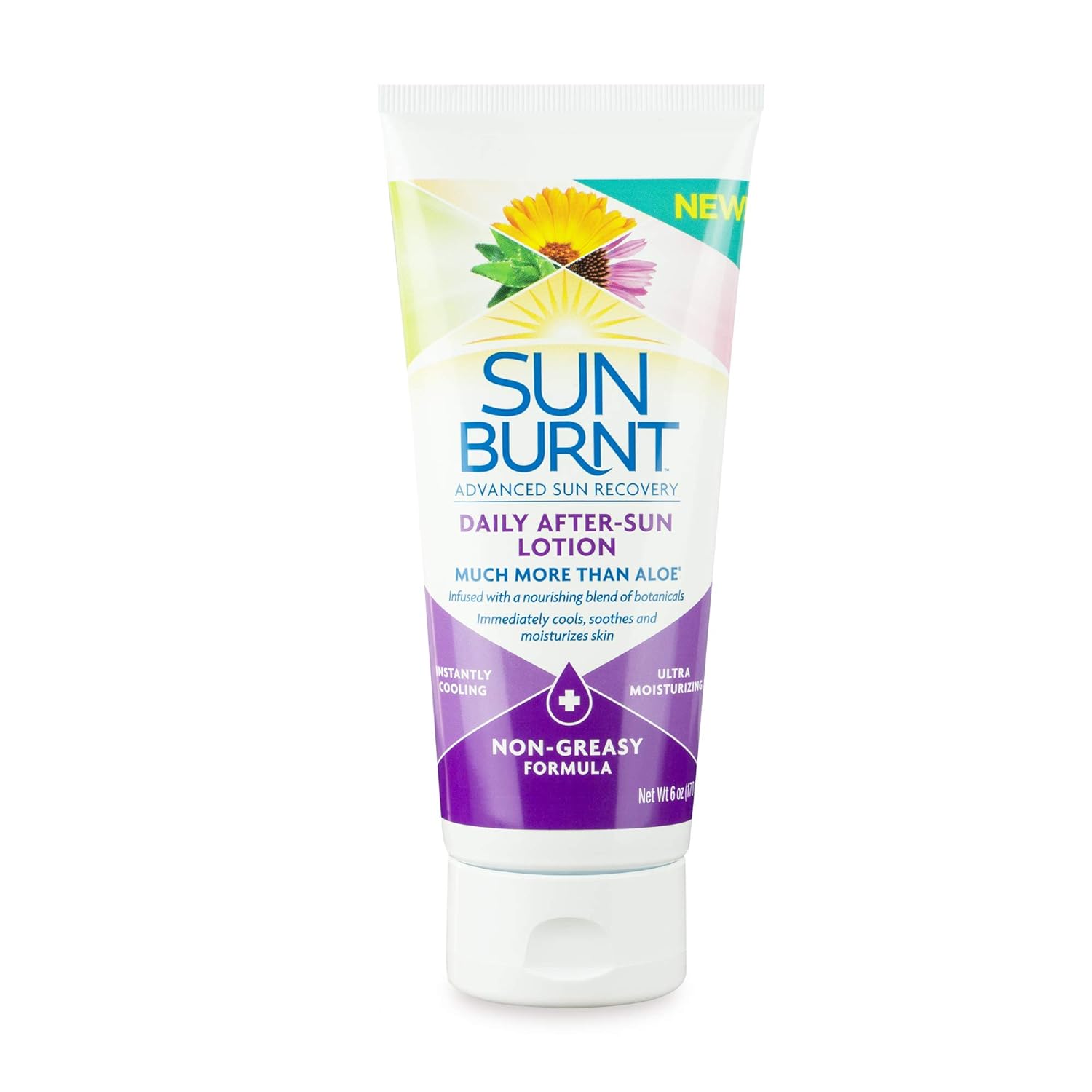 Sunburnt Advanced After-Sun Lotion - Soothing Relief for Sun-Damaged Skin | 6 Ounce