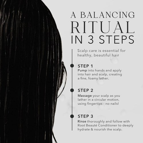 Kiwabi Root Beauté Itchy Scalp Shampoo - Sulfate-Free Natural Treatment for Dry & Oily Scalps | 23 Botanicals for Hair Growth