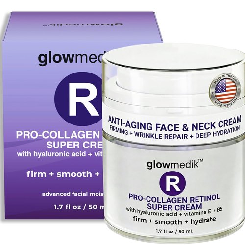 Regine Switzerland Anti-Aging Face Cream - Pro-Collagen Night Moisturizer with Retinol & Hyaluronic Acid - 1.7 fl oz