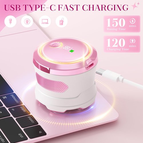 Electric Razors for Women, Flawless Electric Shaver for Women Legs, Magnetic Floating Heads Razor, Wet/Dry Hair Remover for Sensitive Skin, Easy to Use with Anti-Slip Strips, Pink