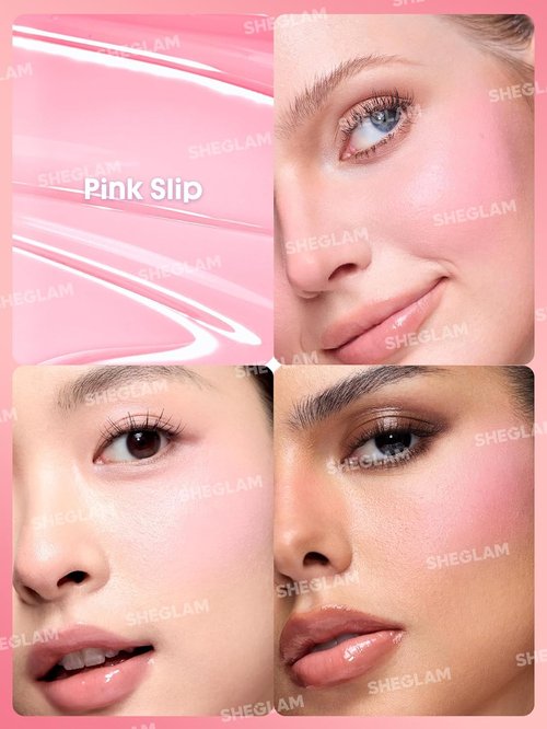 SheGlam Color Bloom Liquid Blush - 007 Pink Slip | Vibrant, Long-Lasting Formula