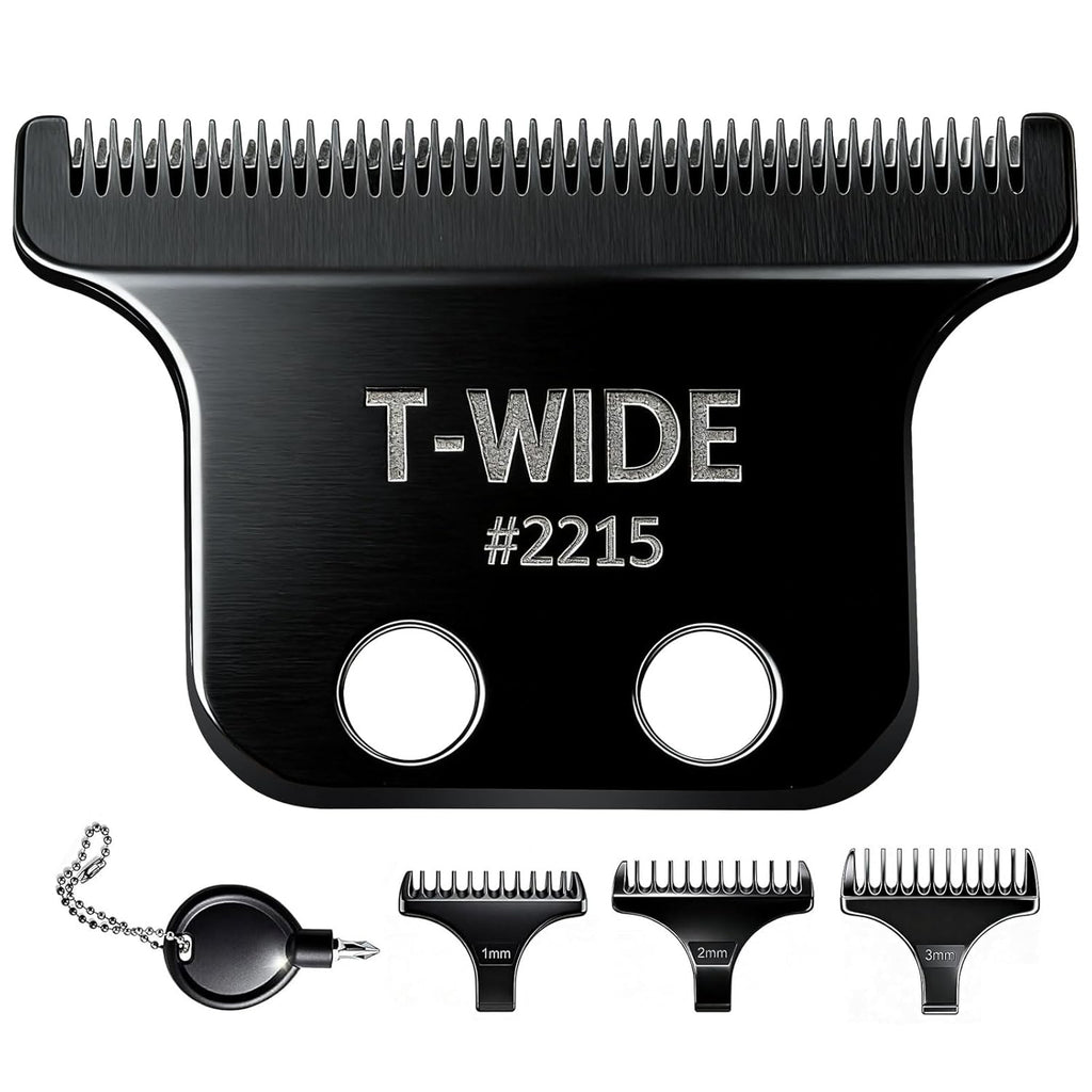 Wahl 5 Star Detailer Li Trimmer Blades - Adjustable Stainless Steel Zero-Gap Replacement (Black)