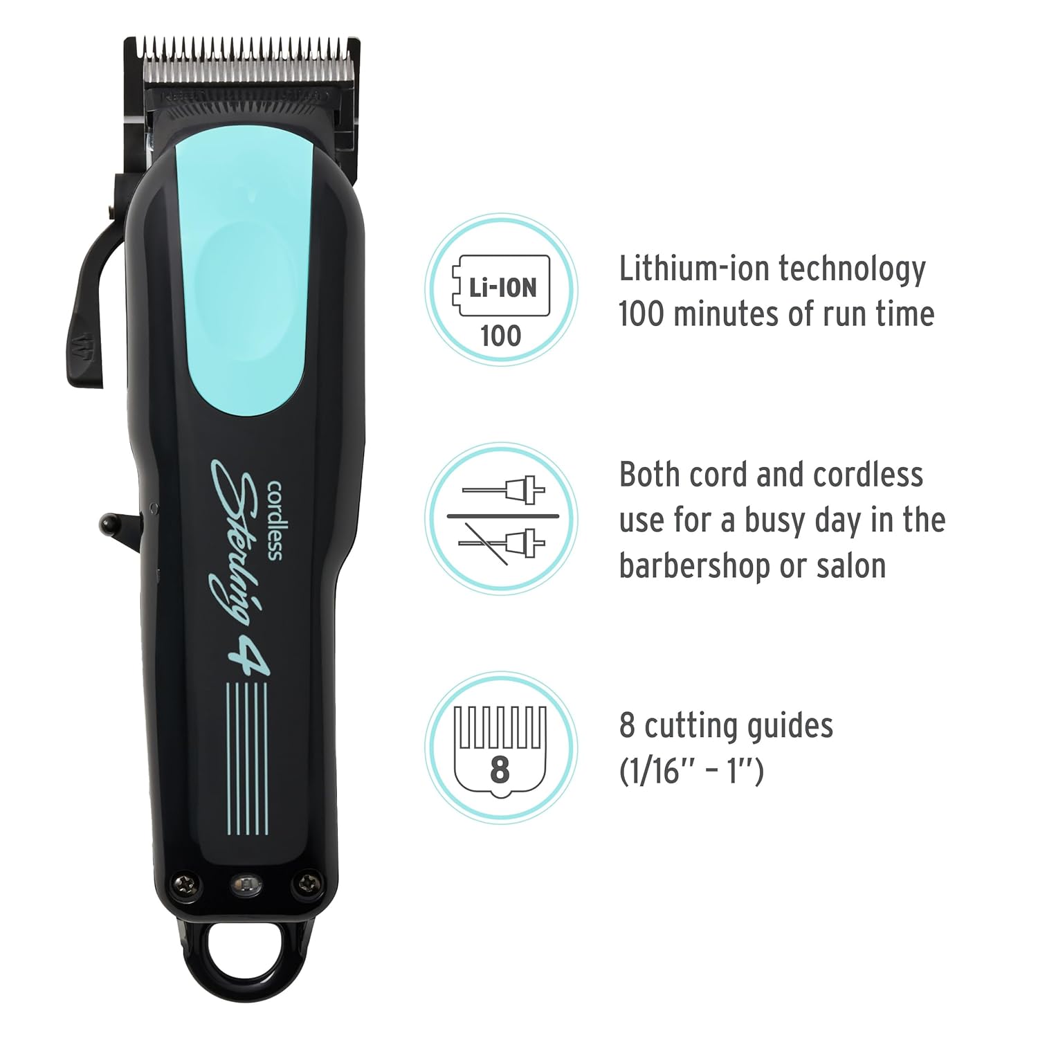 Wahl Professional - Sterling 4 Cordless Hair Clippers - Barber-Quality Cutting Tools for All Hair Types