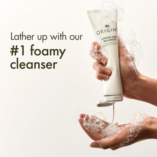 Origins Checks and Balances Frothy Face Wash - Gentle Cleanser for All Skin Types with Mint
