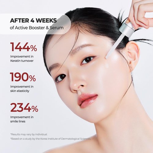Laka Skin Care Active Booster, 30ml/1.01 fl.oz, PDRN, Peptide for Elasticity, Cleaning Pores, Soothing, Hyaluronic Acid, Korean Skin Care