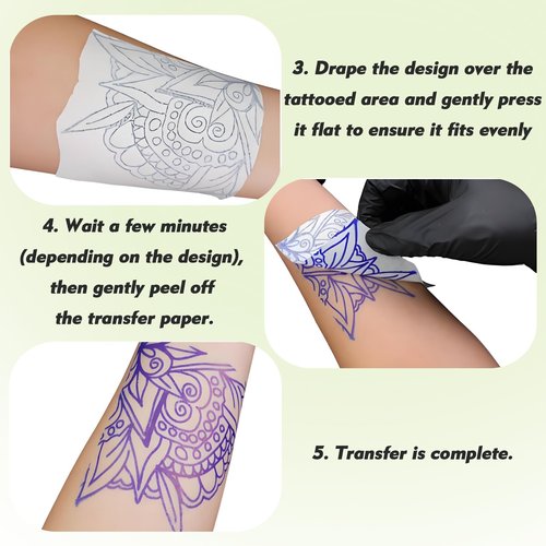 Rayyl Tattoo Transfer Gel 2Pcs Stencil Gel Transfer Cream Professional Safe & Easy Body Art Skin Solution for Tattoo Artists and Beginners Tattoo Studio (70g Each)