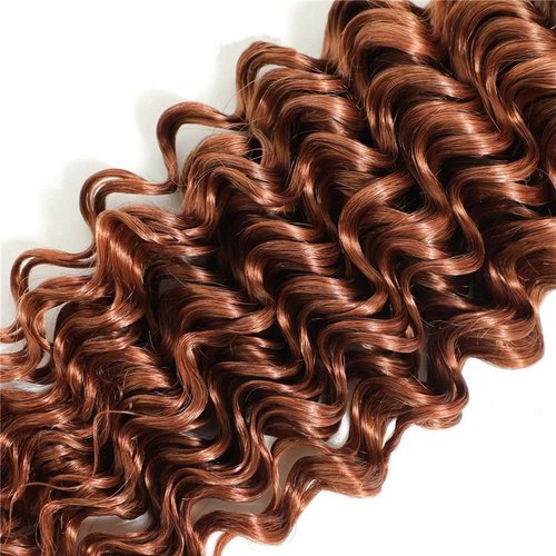 Brown Human Hair Bundles 1B30 Human Hair Ombre Bundles Brown Deep Wave Human Hair Bundles Wet And Wavy Unprocessed Brazilian Virgin Human Hiar Bundles Brown Deep Wave Bundles Human Hair 14 14 14 Inch