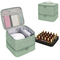 Ethereal Nail Polish Organizer Case Holds 30+ Bottles (15ml/0.5 fl.oz) Nail Lamp, Gel Polish Travel Case Bag for Nail Suppiles, Gift for Manicurist, Girls