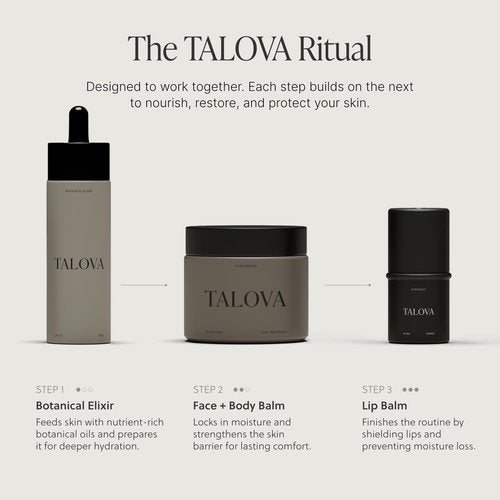 TALOVA - Grass-Fed Tallow Lip Balm, Lip Sleeping Mask, Overnight Moisturizer, Natural & Clean Moisturizing Lip Balm Vitamins A, D, E, & K, Nourishes and Smooths Dry & Chapped Lip (Peppermint)
