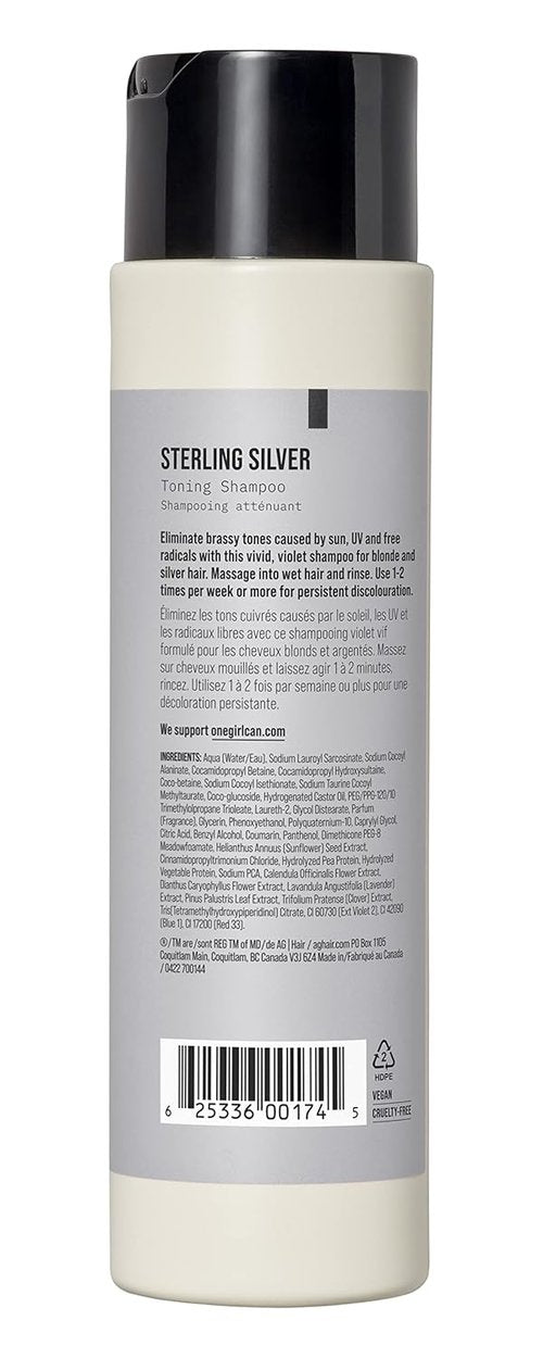 AG Care Sterling Silver Shampoo - Brighten Blonde Hair & Neutralize Brassiness | 12 oz