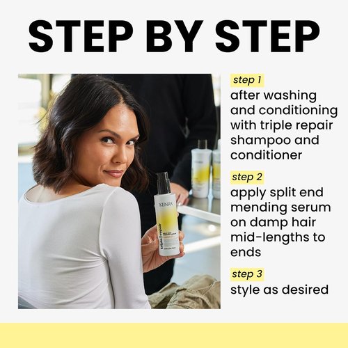 Kenra Triple Repair Serum - Split End Mending Treatment for Healthy, Strong Hair