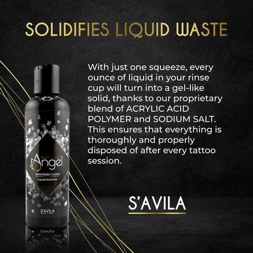Angel Dust Allure - Tattoo Liquid and Residue Solidifier | Absorbent Gel for Ink and Fluids | Safe Disposal & Fast Cleanup | Ideal for Tattoo Studios & Professionals | 170g.