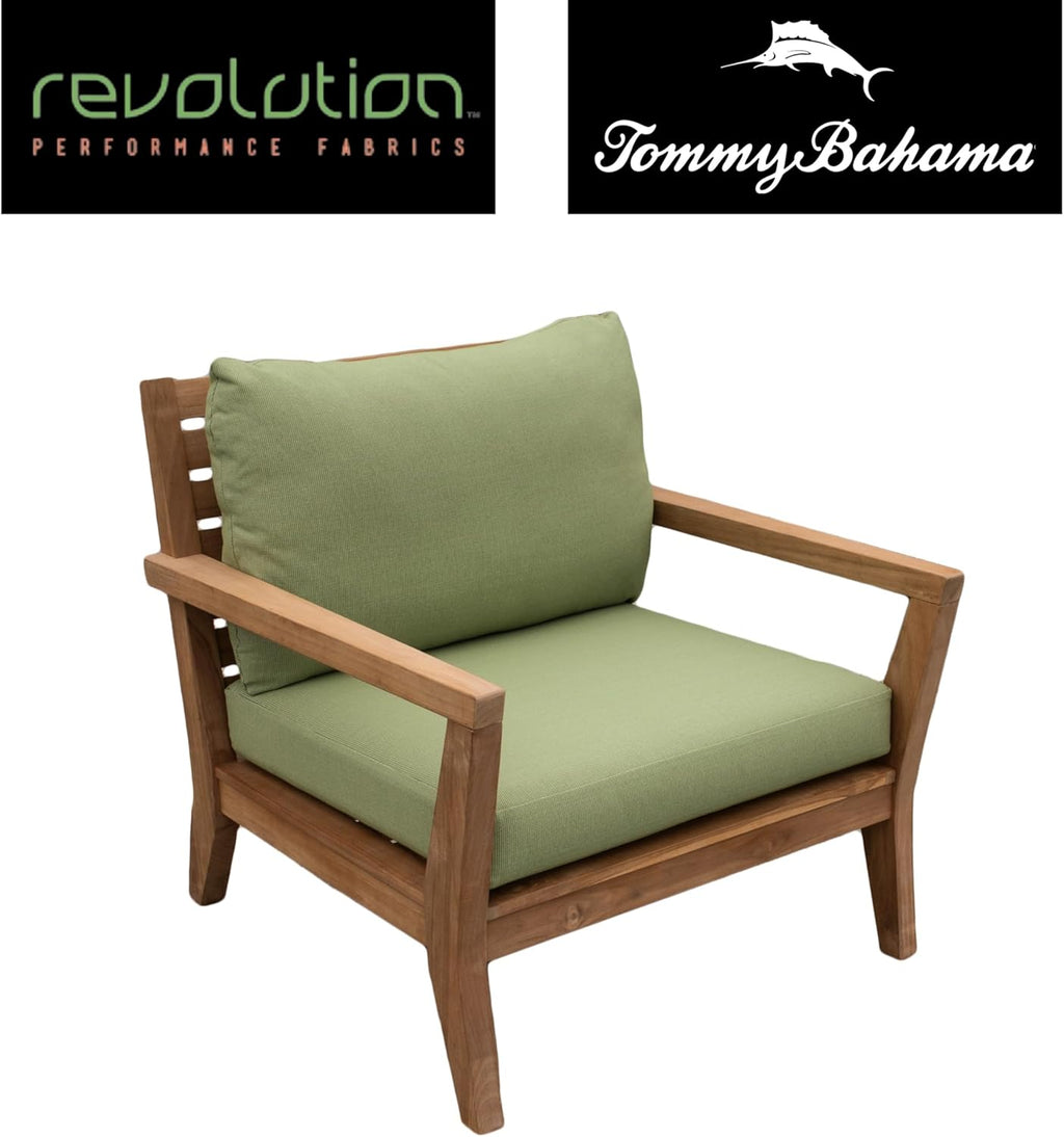 Tommy Bahama Outdoor Lounge Chair Cushion Set - Sunbrella® Fabric, Bamboo Bay Pear Color
