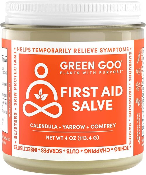 Green Goo First Aid Salve - All-Natural Healing Cream for Cuts, Scrapes & Sunburns | 4 Oz