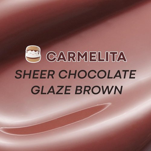 TONYMOLY Carmelita’s Chocolate Glaze Lip Balm Keychain - Hydrating Sheer Brown Gloss with Cocoa & Shea Butter, 11ml