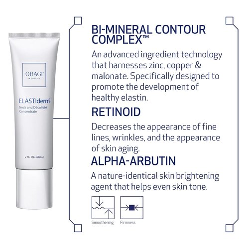 Obagi ELASTIderm Neck & Décolleté Lifting Concentrate - Reduce Fine Lines & Wrinkles | 2 oz