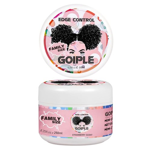 Goiple Edge Control Wax - 8.25 OZ Non-Greasy Hair Gel for All Hair Types | Extra Strong Hold, No Flaking