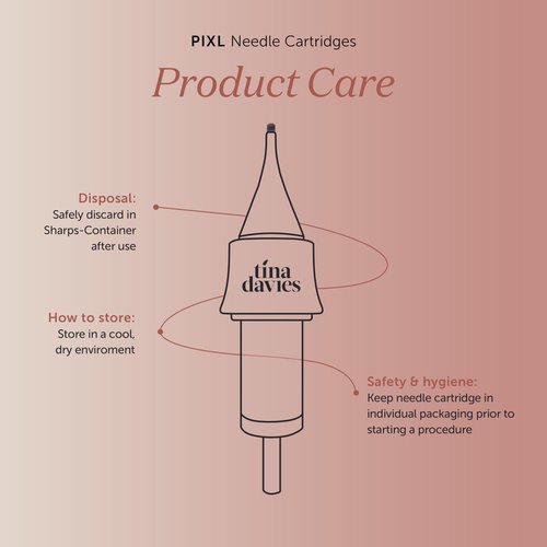 Tina Davies PIXL Cartridges Sampler 15-Pack for Eyebrows, Lips, Eyelids, and Areolas, Pack of 15