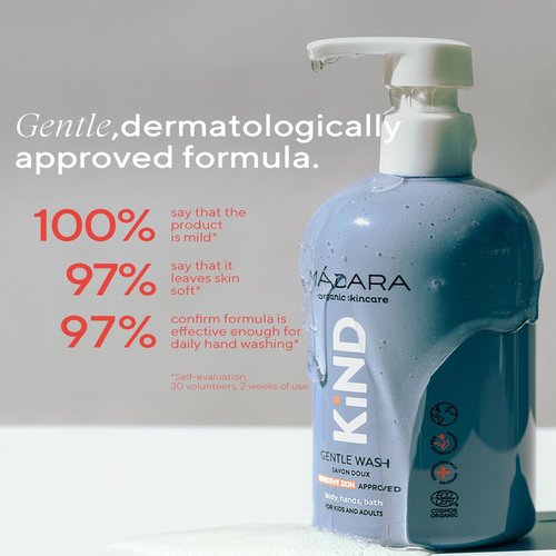 Madara Organic Skincare | KIND Gentle Body Wash – Organic Certified Kids Body Wash, Suitable For The Delicate Skin Of Kids And Adults, Non-drying Formula, Sensitive Skin-approved, 13.18oz