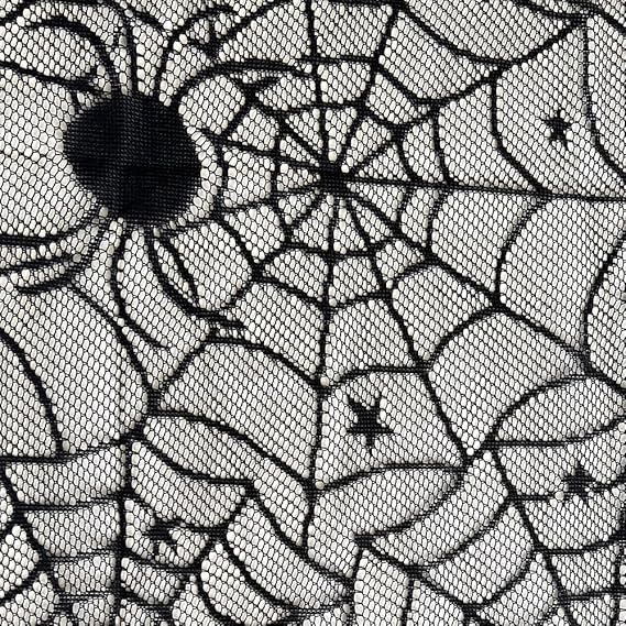 Halloween Decorations Set with Spider Webs, Bat Wall Stickers & Table Covers - 63 Pieces