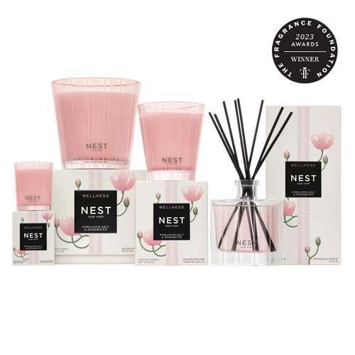 NEST New York Liquid Soap, Himalayan Salt & Rosewater - 10 fl oz - Cleanses & Nourishes Skin - Approx. 300 Pumps Per Bottle - Gluten Free & Cruelty Free