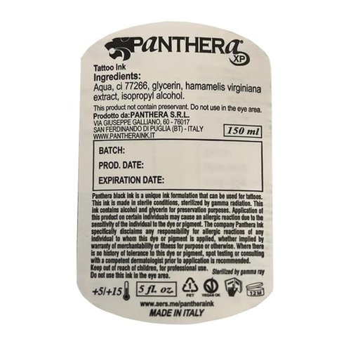 Panthera Tattoo Ink - XXX TRIBAL BLACK - 5oz Bottle